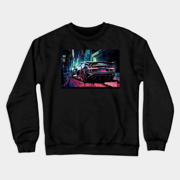 Audi R8 Crewneck Sweatshirt by Speed Culture Apparel